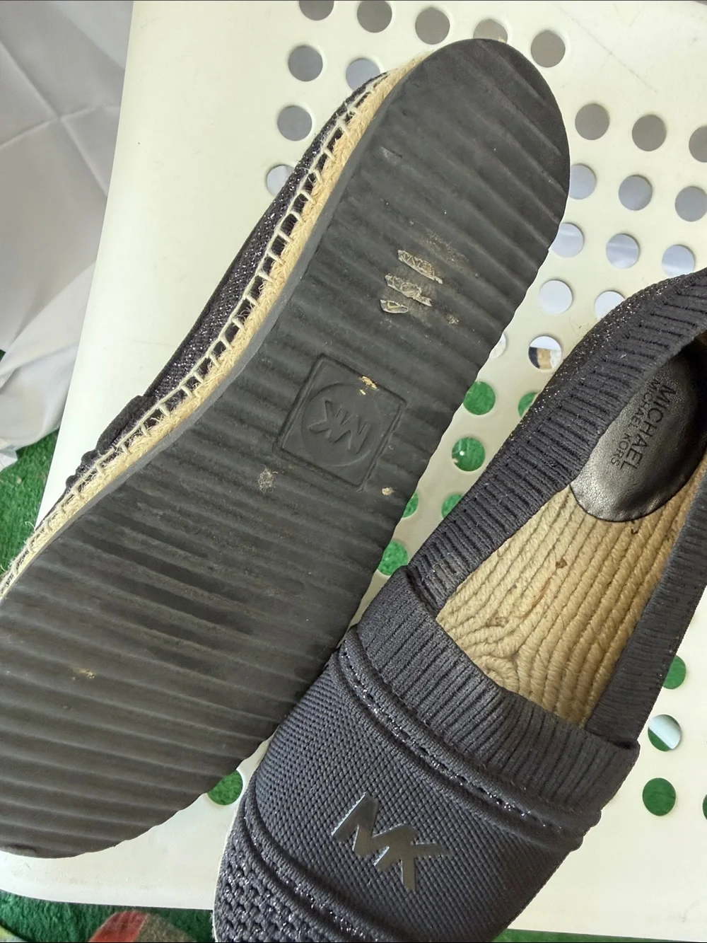 Michael Kors Men’s Black Knit Slip-On Espadrilles
